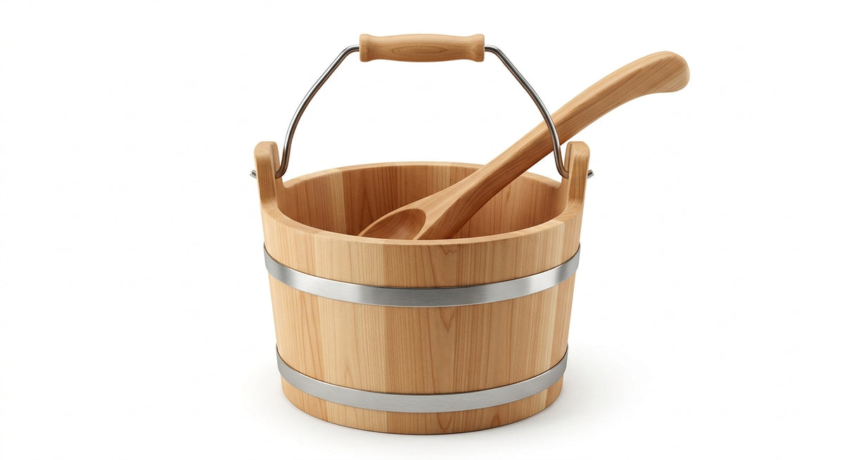 Norvella Löyly Sauna Bucket & Ladle Set