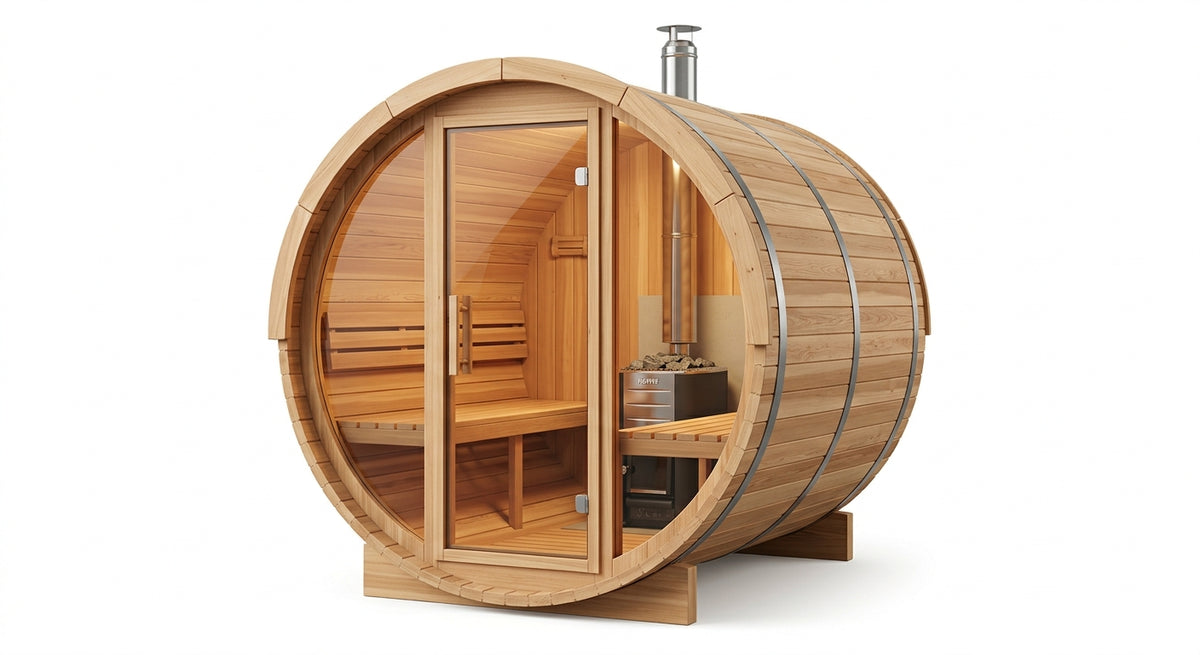 Norvale EmberView Barrel Sauna